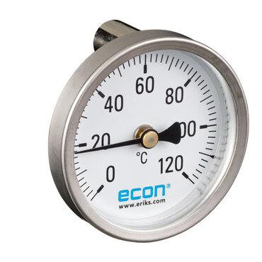 Bimetaal thermometer fig. 683 aansluiting magneet